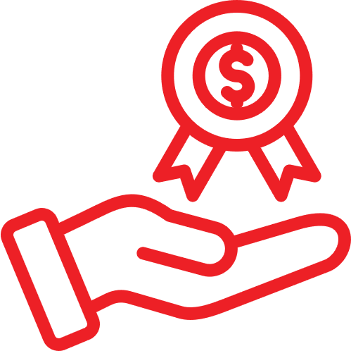 Icône de qualité/prix.